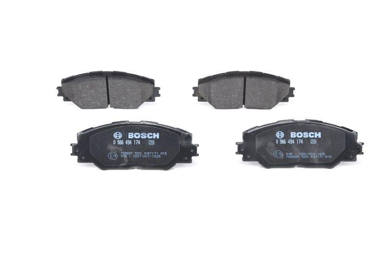 Kit de plaquettes de frein, frein à disque BOSCH 0986494174