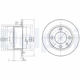 Disque de frein DELPHI BG2691