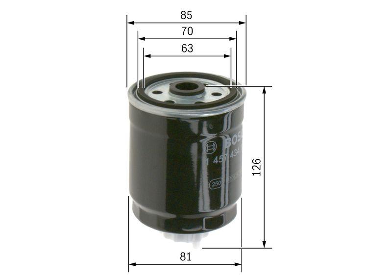 Filtre à carburant BOSCH 1 457 434 103