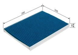Filtre, air de l'habitacle BOSCH 0 986 628 563