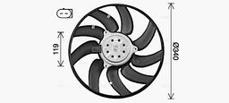 Ventilateur, refroidissement du moteur AVA QUALITY COOLING AI7527