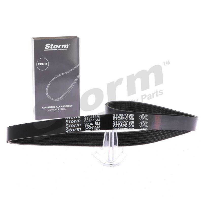 Courroie trapézoïdale à nervures STORM QUALITY PARTS STO6PK1200