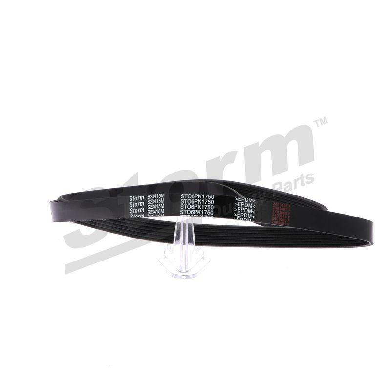 Courroie trapézoïdale à nervures STORM QUALITY PARTS STO6PK1750