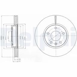 Disque de frein DELPHI BG4278C