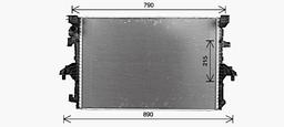 Radiateur, refroidissement du moteur AVA QUALITY COOLING VN2436