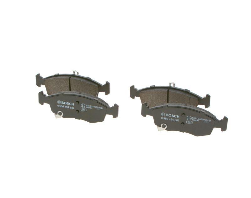 Kit de plaquettes de frein, frein à disque BOSCH 0 986 494 687