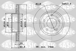 Disque de frein SASIC 4004303J