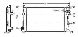 Radiateur, refroidissement du moteur AVA QUALITY COOLING RT2410