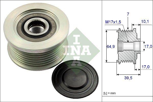 Poulie roue libre, alternateur Schaeffler INA 535 0177 10