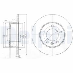Disque de frein DELPHI BG3681