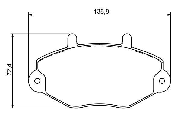 Kit de plaquettes de frein, frein à disque BOSCH 0 986 494 287