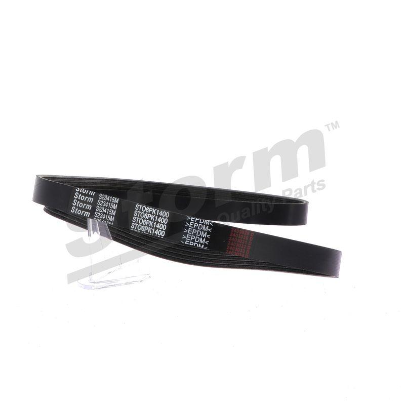 Courroie trapézoïdale à nervures STORM QUALITY PARTS STO6PK1400