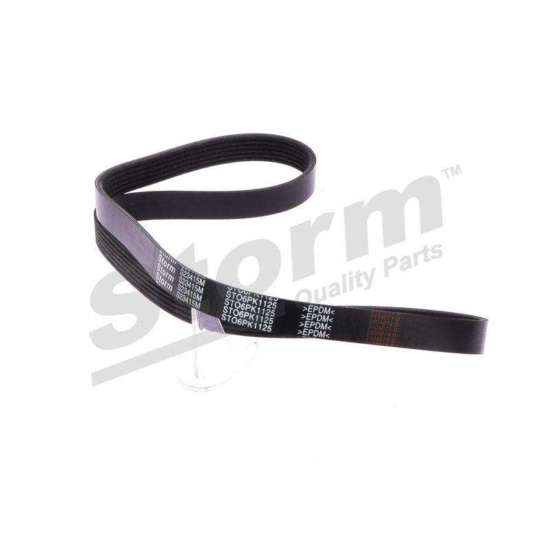Courroie trapézoïdale à nervures STORM QUALITY PARTS STO6PK1125