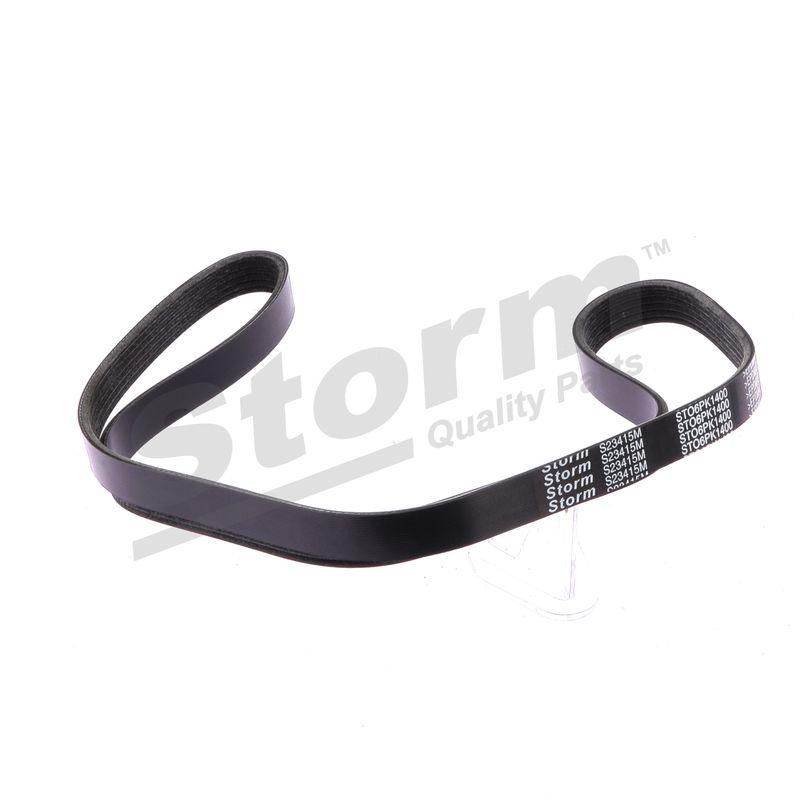 Courroie trapézoïdale à nervures STORM QUALITY PARTS STO6PK1400