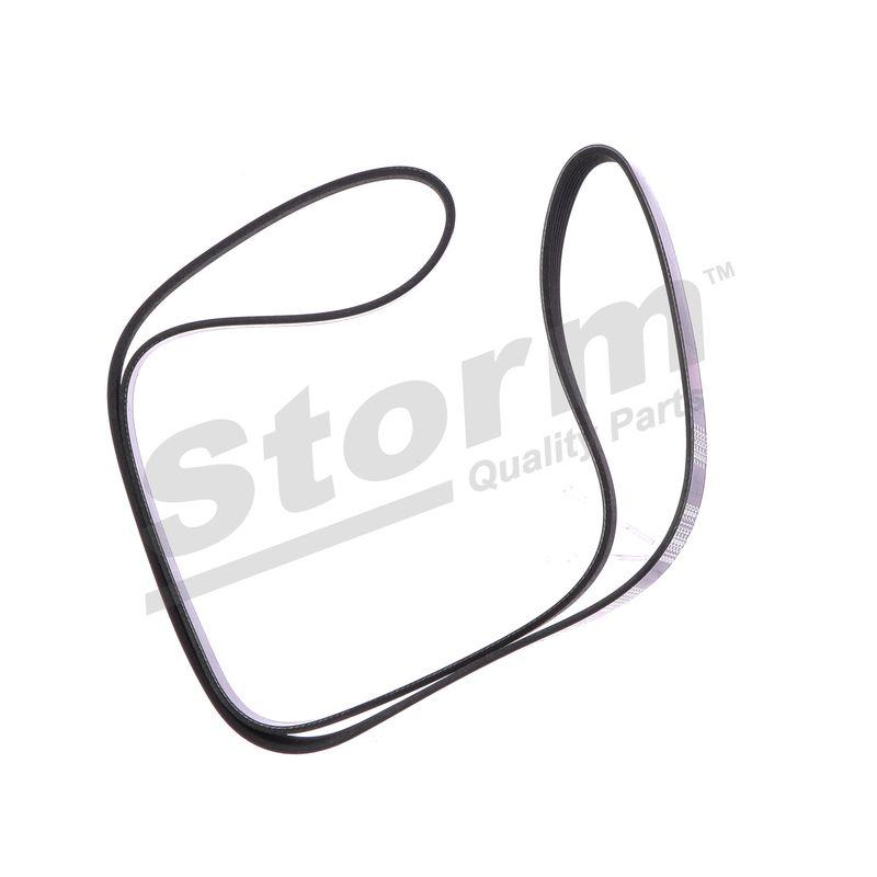 Courroie trapézoïdale à nervures STORM QUALITY PARTS STO6PK1750