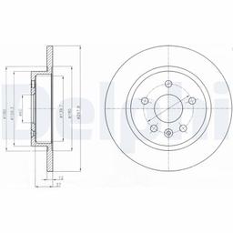 Disque de frein DELPHI BG4199C