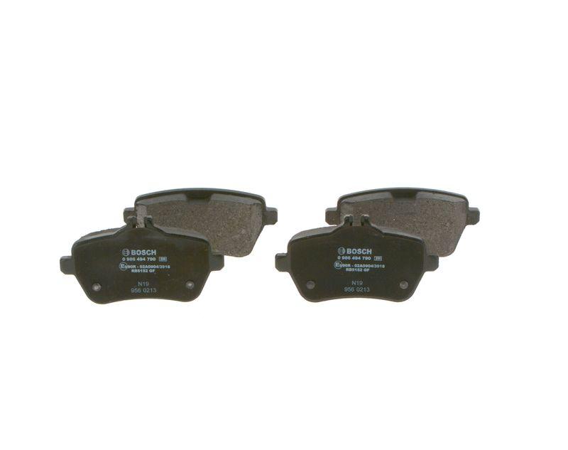Kit de plaquettes de frein, frein à disque BOSCH 0986494790
