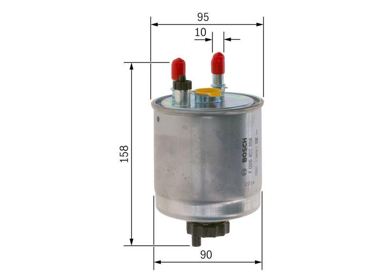 Filtre à carburant BOSCH F 026 402 856