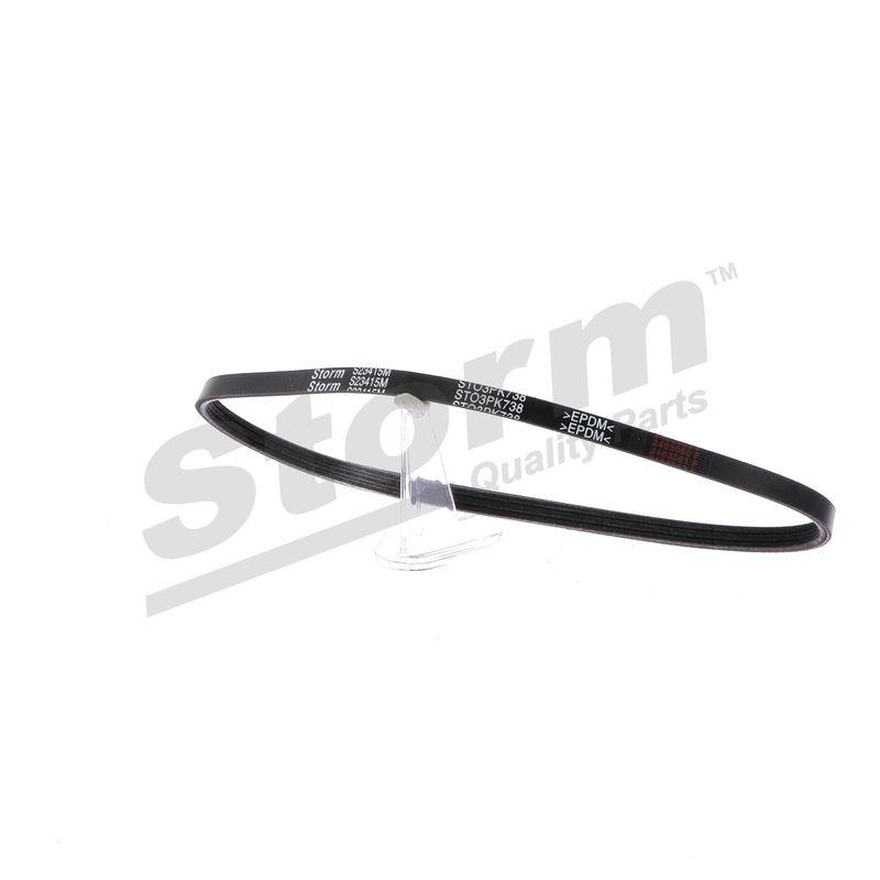 Courroie trapézoïdale à nervures STORM QUALITY PARTS STO3PK0738