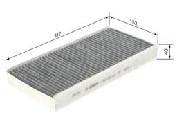 Filtre, air de l'habitacle BOSCH 1987432412