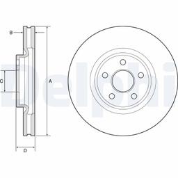 Disque de frein DELPHI BG9203C