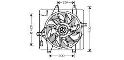 Ventilateur, refroidissement du moteur AVA QUALITY COOLING CR7505