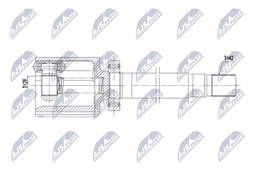 Jeu de joints, arbre de transmission NTY NPW-ME-173