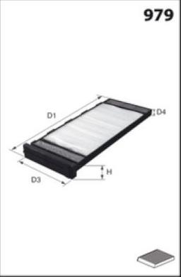 Filtre, air de l'habitacle MECAFILTER ELR7213