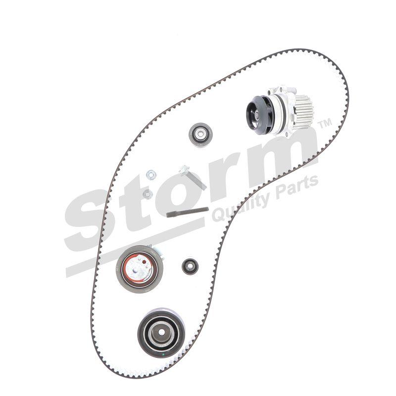 Pompe à eau + kit de courroie crantée STORM QUALITY PARTS 5550791KP