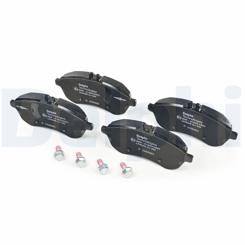 Kit de plaquettes de frein, frein à disque DELPHI LP2028
