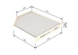 Filtre, air de l'habitacle BOSCH 1 987 435 016