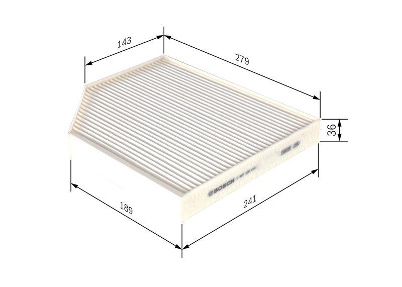 Filtre, air de l'habitacle BOSCH 1 987 435 016