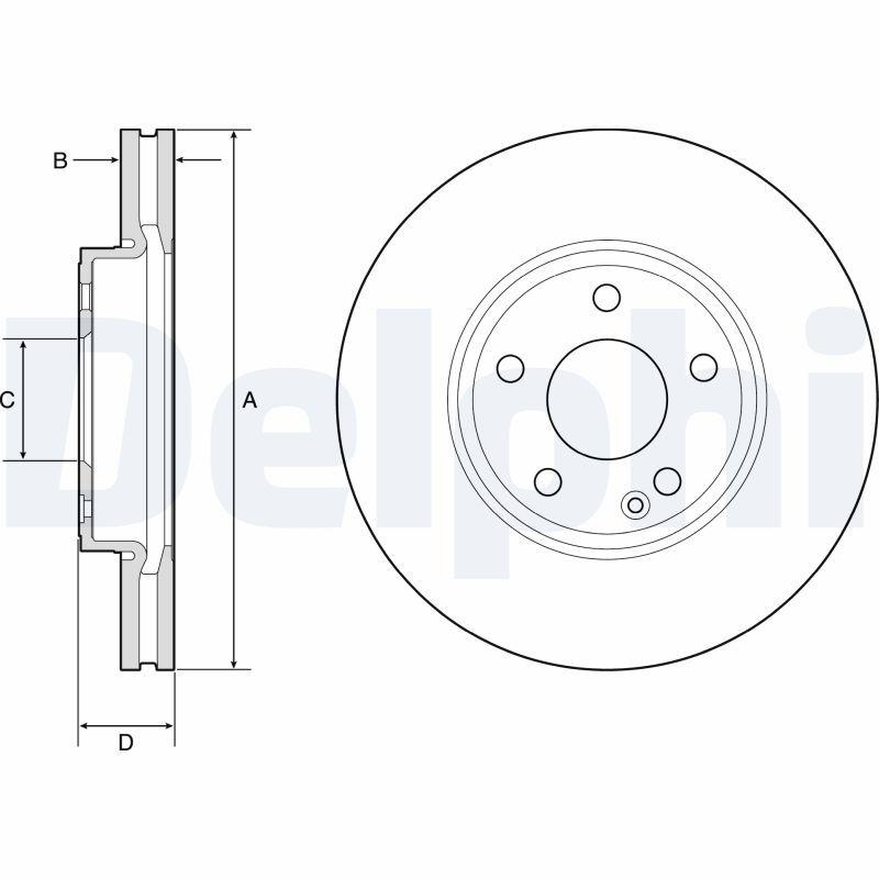 Disque de frein DELPHI BG4788C