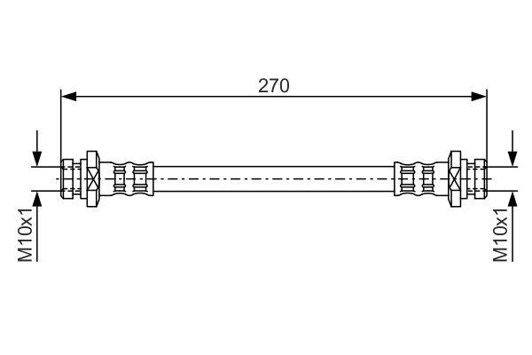 Flexible de frein BOSCH 1987476737