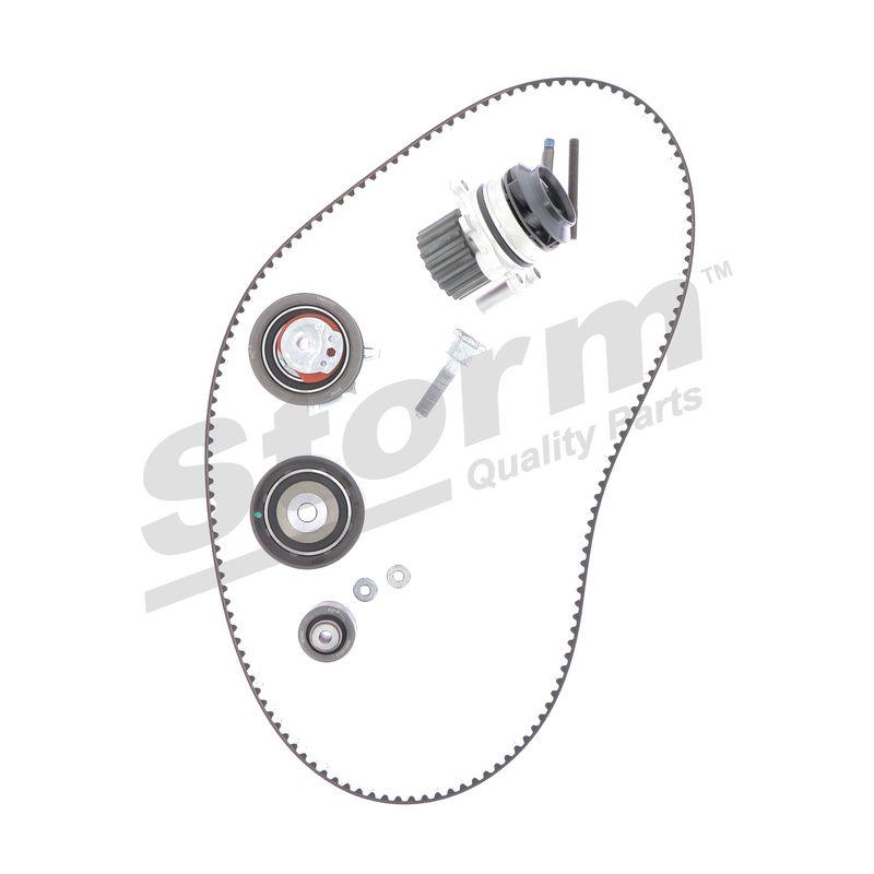 Pompe à eau + kit de courroie crantée STORM QUALITY PARTS 5550732KP