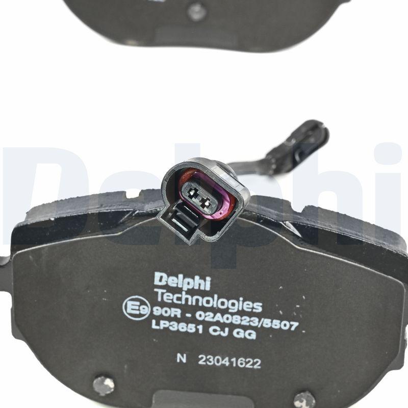 Kit de plaquettes de frein, frein à disque DELPHI LP3651