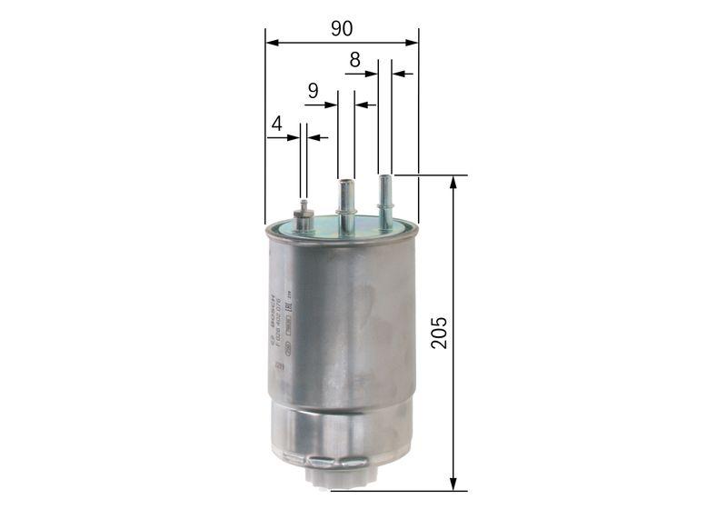 Filtre à carburant BOSCH F 026 402 076