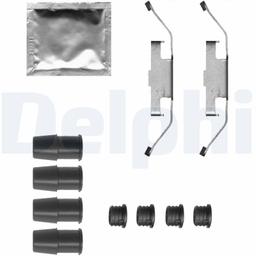 Kit d'accessoires, plaquette de frein à disque DELPHI LX0683