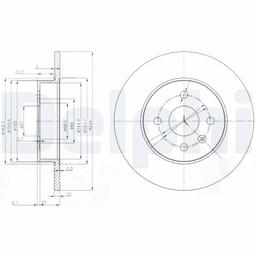 Disque de frein DELPHI BG3885C