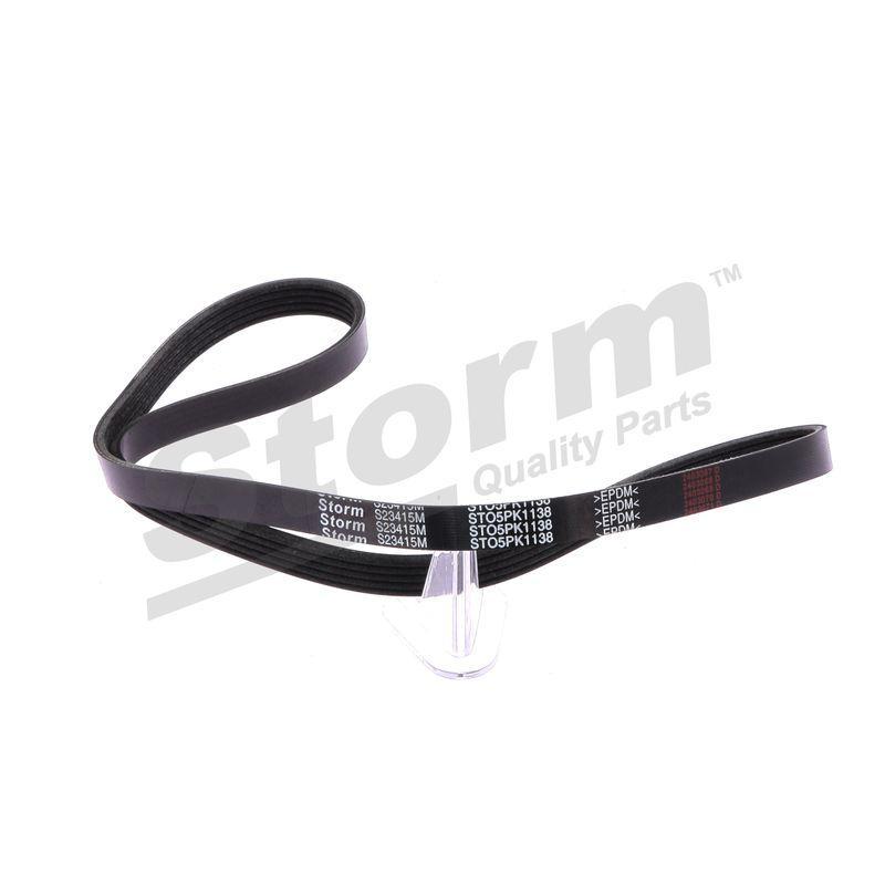Courroie trapézoïdale à nervures STORM QUALITY PARTS STO5PK1138