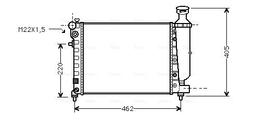 Radiateur, refroidissement du moteur AVA QUALITY COOLING CNA2115