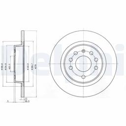 Disque de frein DELPHI BG3731C