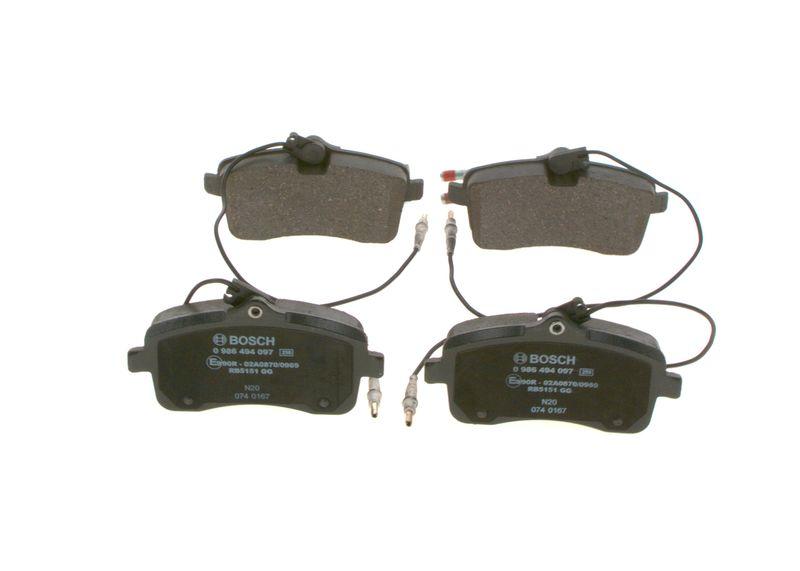 Kit de plaquettes de frein, frein à disque BOSCH 0 986 494 097