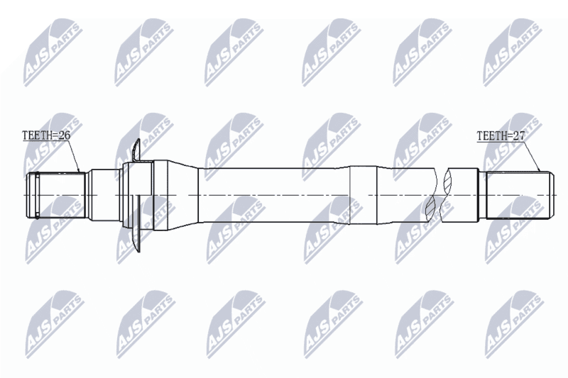 Arbre de transmission NTY NWP-HY-506