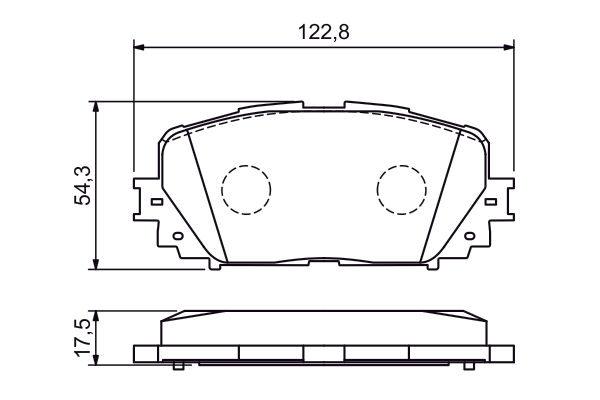Kit de plaquettes de frein, frein à disque BOSCH 0 986 494 196
