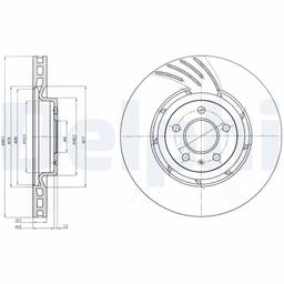 Disque de frein DELPHI BG9052