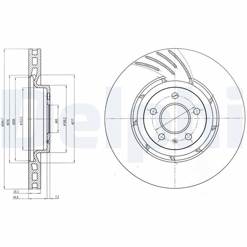 Disque de frein DELPHI BG9052
