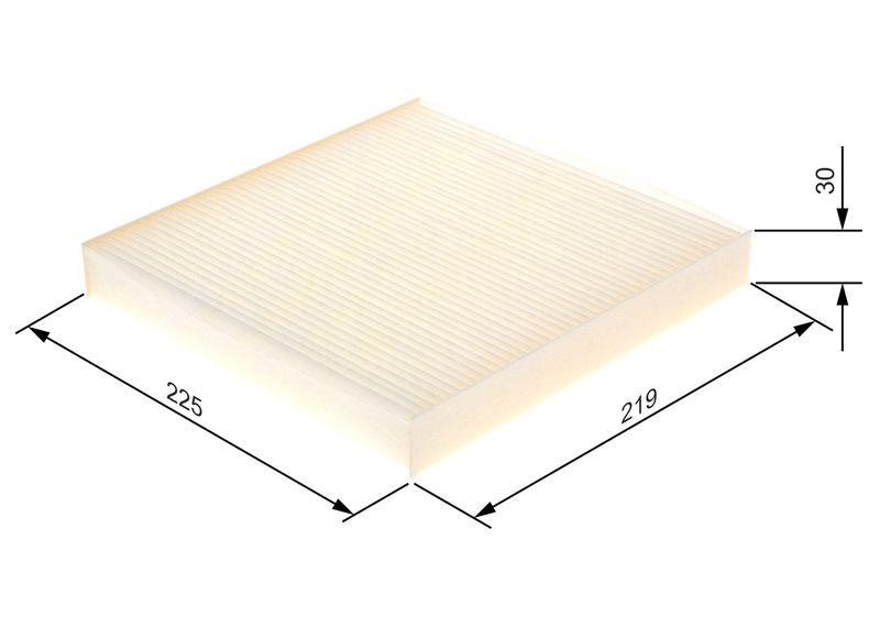 Filtre, air de l'habitacle BOSCH 1 987 432 083