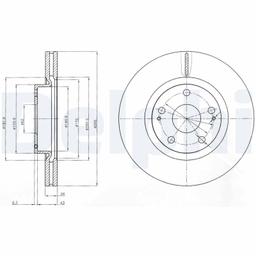 Disque de frein DELPHI BG4113