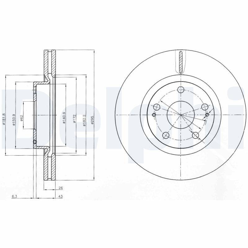 Disque de frein DELPHI BG4113